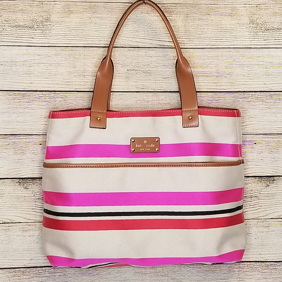 kate spade Handbags - Kate Spade Oak Island Stripe Large Magazine Tote